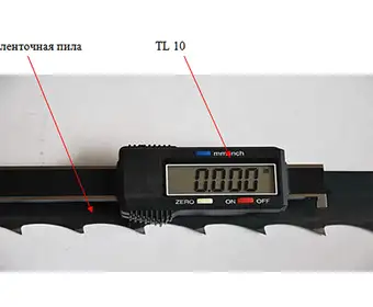 Прибор для измерения натяжения ленточных пил TL 10